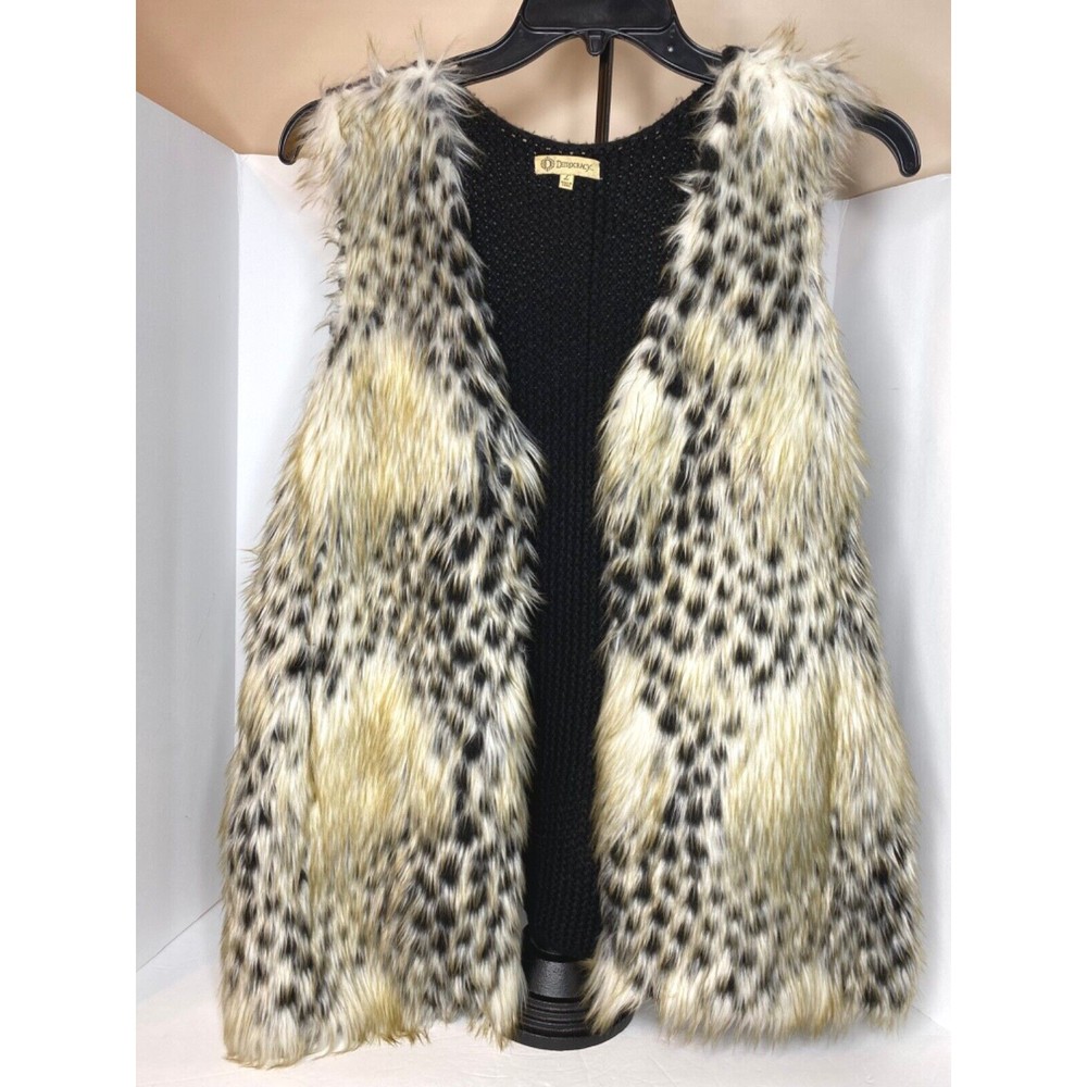 Detrocracy Faux Fur Vest, Women, Sz. Large, Western/Cowgirl Vest